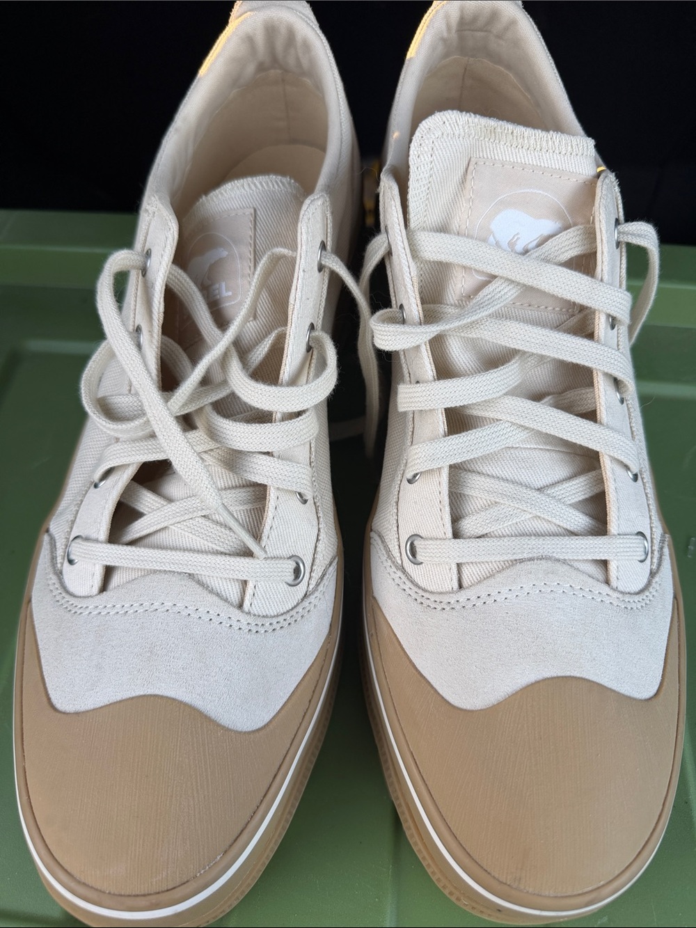 Sorel Women's Two-Tone Canvas & Suede Sneakers - Beige & Tan